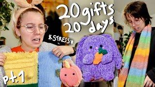 knitting 20 GIFTS in 20 DAYS on my sentro  pt. 1 of the Christmas  extravaganza 