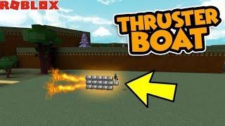 RIDING A THRUSTER IN BUILDABOAT (ROBLOX)