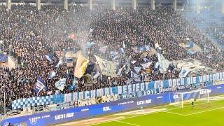 Atmosphere Karslruher SC Fans after Winning against Jahn Regensburg at BBBank Wildpark