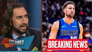 FIRST THINGS FIRST| Nick Wright SHOCKED Klay Thompson agrees to three-year, $50M deal with Mavericks