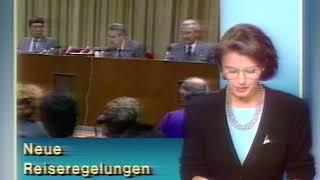 East German TV announcement - Berlin wall 1989