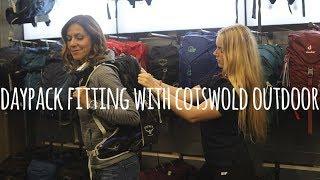 Julia Bradbury and Cotswold Outdoor Choosing a Day Pack