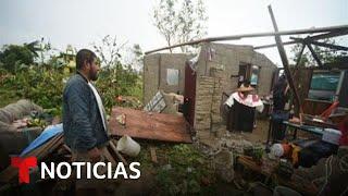 El huracán Grace deja una estela de destrucción a su paso por Veracruz | Noticias Telemundo