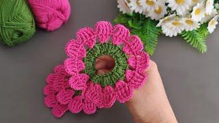 3D Super!. Crochet Flower 🪷 Very easy crochet flower making for beginners.You should do it now