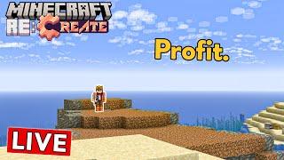 Actually Building my FIRST SHOP :: Minecraft Re:Create SMP