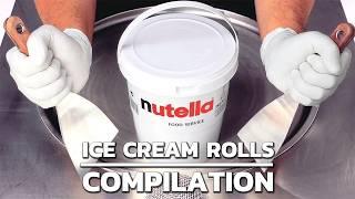 XXL - Ultimate Nutella Ice Cream Rolls Compilation (ASMR)