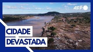 RIO GRANDE DO SUL: ENCHENTE VARRE CIDADE DO MAPA