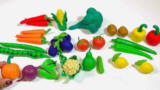 Amazing Techniques To Make Realistic Miniature Vegetables Using Clay | Veggies Making Tutorial