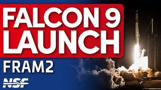  SpaceX Falcon 9 Launches Crewed Polar Expedition Fram2