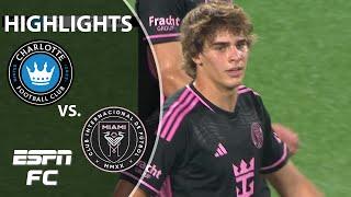 Late winner from Benjamin Cremaschi  Charlotte FC vs. Inter Miami | MLS Highlights | ESPN FC