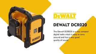 DEWALT DCR020 10.8 / 14.4 / 18V XR LI-ION DAB+ COMPACT RADIO