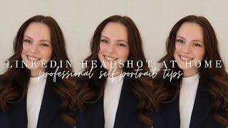LINKEDIN HEADSHOT AT HOME | Professional Self Portrait Tips | lindsrosso