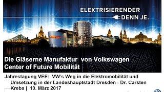 Volkswagens Weg in die Elektromobilität und Umsetzung in Dresden | Dr. Carsten Krebs