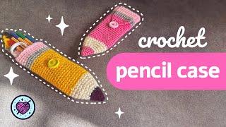 ️ crochet a pencil case | beginner friendly | US terms | Lala Crochet boutique