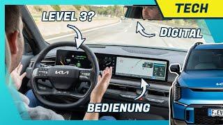 Kia EV9: Technik-Details und Assistenzsysteme im Test: Highway Drive Assist, Display & Bedienung