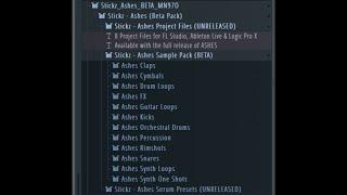 NEW! FREE Sample Pack || ASHES Beta Pack By stickz 