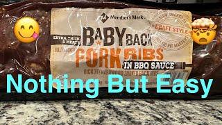 EASY SIMPLE BARBECUE PORK RIBS~PRECOOKED RIBS REVIEW~#eazycookin