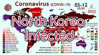 First Coronavirus Infection in North Korea (500M Cases Timelapse)