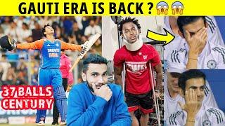 GAUTAM GAMBHIR EPIC REACTION  ABHISHEK SHARMA CENTURY | IND VS ENG 5TH T20