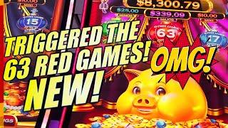 OMG! GOT THE RED FEATURE! NEW! GETTIN PIGGY WITH IT (ZHAO CAI ZHU) Slot Machine (IGT)