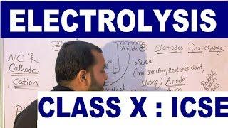 ElecTroLySiS 01: Class 10 Chemistry ICSE