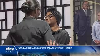 Rwanda First Lady Jeannette Kagame arrives in Namibia - nbc