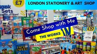 Stationery  Shop in London | Come with  ME  *THE WORKS*   Craft Shopping, Book & Art Supplies 