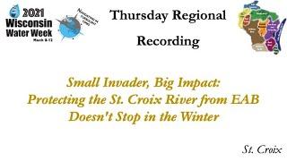 Small Invader, Big Impact: Protecting the St. Croix River from EAB Doesn't Stop in the Winter