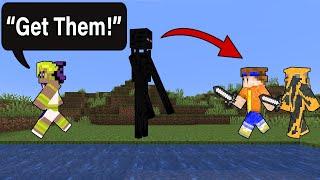 Minecraft Manhunt But I Control the MOBS