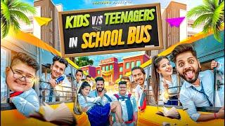 KIDS vs TEENAGER in SCHOOL BUS || JustPuru