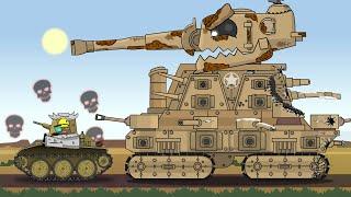 Devourer monster! It will eat me up. Cartoons about tanks