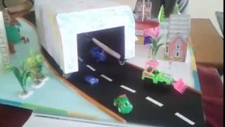 Flying bus | Over head bus | Virvav Primary School Science fair project 2016-17 ,