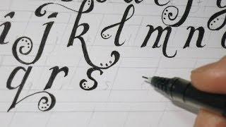 LOWER CASE FANCY LETTERS - How To Prepare The Lines Before drawing the letters