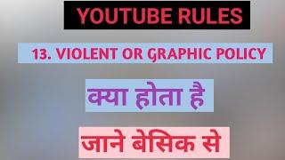 violent or graphic policy on youtube 