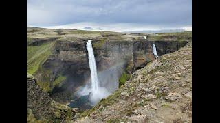 Iceland Day 3 - Haifoss, Granni, Hjalparfoss Waterfalls - My favorite Iceland Waterfall!