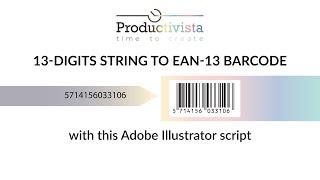 Barcode EAN-13 in Adobe Illustrator