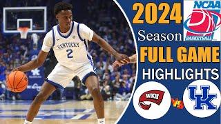 Kentucky vs Western Kentucky Game Highlights Nov 26, 2024| College men's basketball 2024 | Ncaa