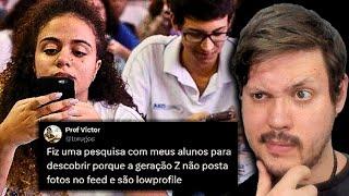  ENTENDA o MOTIVO da GERAÇÃO Z NÃO postar FOTOS no FEED e SER LOWPROFILE (TÍMIDOS)