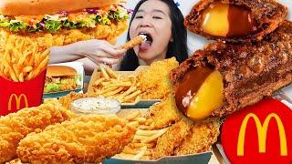 McDONALD'S FISH & CHIPS MUKBANG! Crispy Fried Fish & Fries, Chocolate Pie, Fish Sandwich - ASMR