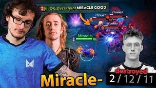 MIRACLE and QUINN team up to DESTROY SaberLight in dota 2