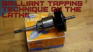 Brilliant Tapping Trick on the Lathe