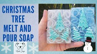 Melt and Pour Soap Making Christmas Tree Holiday Soap Recipes Tutorial for Beginners
