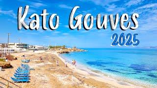Kato Gouves Crete, Kreta, walking tour 4K, Greece travel guide 2025