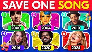 Save One Song Per Year - 6 Songs Each Year 2000 - 2024 | Music Quiz