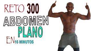 ABDOMEN PLANO EN 1 DÍAS Reducir Cintura y AbdomenRETO 300 ABDOMINALES DE PIE EN 16 MINUTOS ️