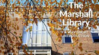 Introduction to the Marshall Library of Economics