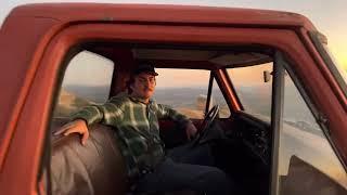 Hudson in the Napa farm 78 Ford at Geyserville Ranch, California