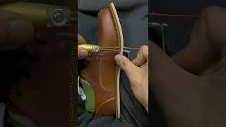 Handmade leather shoes threading#handmade #shoes #artisan #work of art