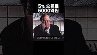 5% 승률로 5천억 번  트레이더