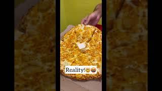 Reality of 4 Cheese Pizza  #dominos #viral #shorts #cheese